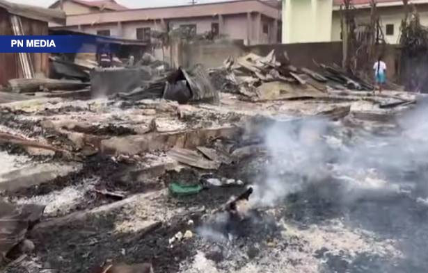 Fire Outbreak in Ahodwo