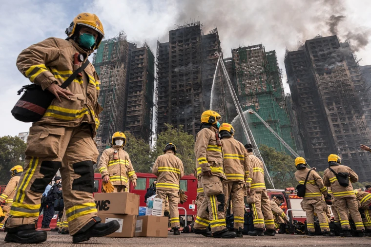 Fire in Hong Kong